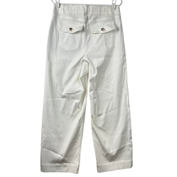 SPANX Stretch Twill Cropped Pant White Size XL Tall - Picture 3 of 15